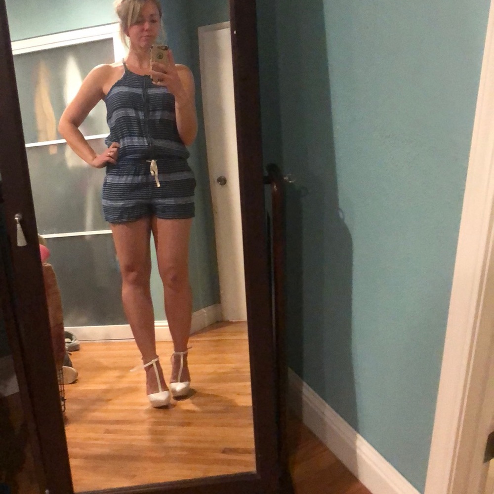 Racer back shorts romper